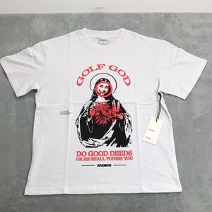 Students Golf Golf God White Tee Size Small New